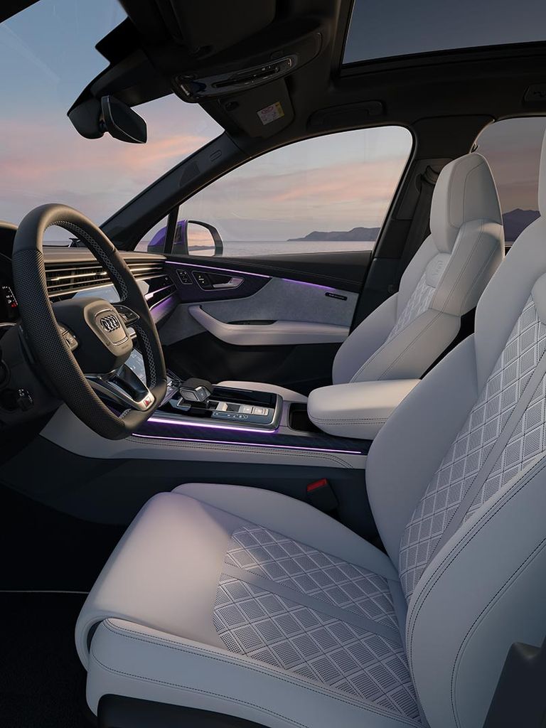 Foto del interior del Audi SQ7. 